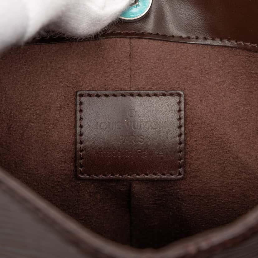 Louis Vuitton Epi Demi Lune Pochette Brown Leather Very good condition - Box View