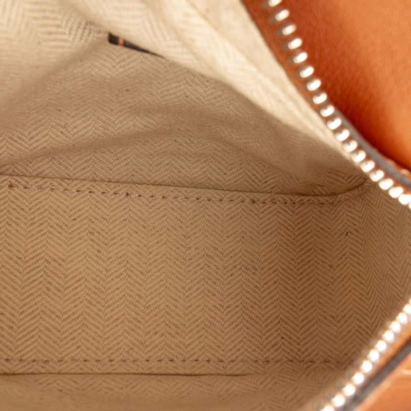 LOEWE Nano Calfskin Puzzle Satchel Brown Leather Very good condition - Model View