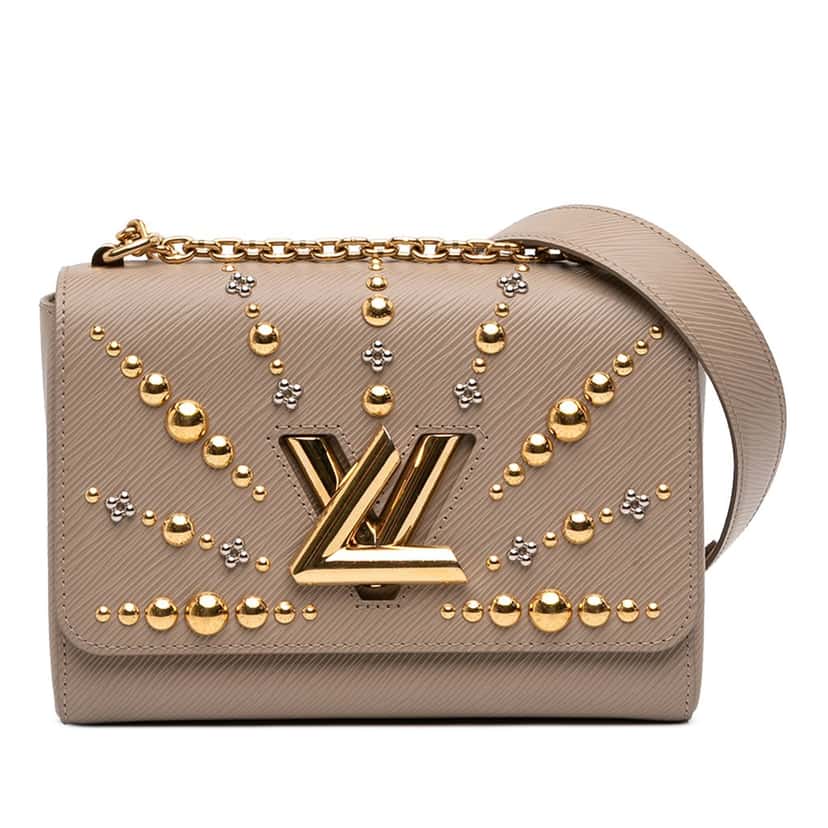 Louis Vuitton Epi Studded Sol Twist MM Brown Leather Very good condition - Front View
