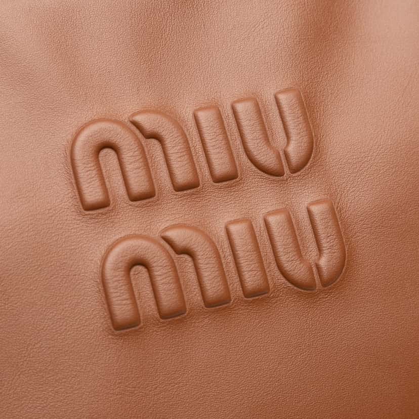 Miu Miu Large Soft Calf Softy Beau Top Handle Bag Brown Leather Very good condition - Box View