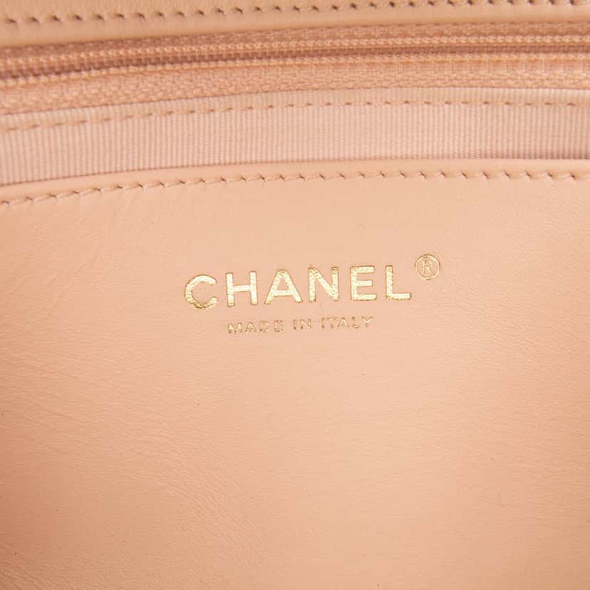Chanel Quilted Lambskin Fancy Jewel Single Flap Beige Leather Good condition - Box View