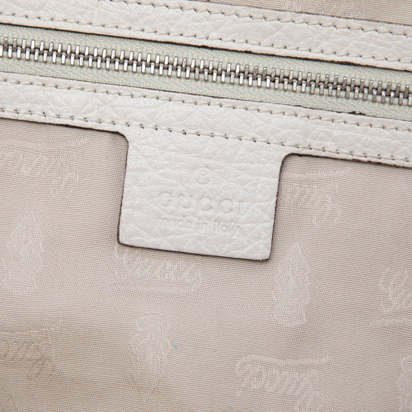Gucci Medium GG Canvas Bamboo Bar Tote Beige Very good condition - Box View