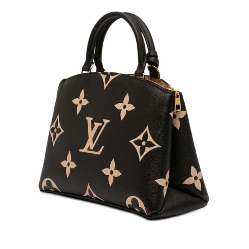 Louis Vuitton Bicolor Monogram Empreinte Giant Petit Palais Black Leather Very good condition - Back View