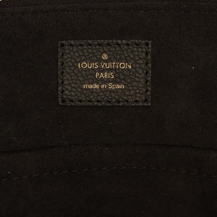 Louis Vuitton Bicolor Monogram Empreinte Giant Petit Palais Black Leather Very good condition - Box View