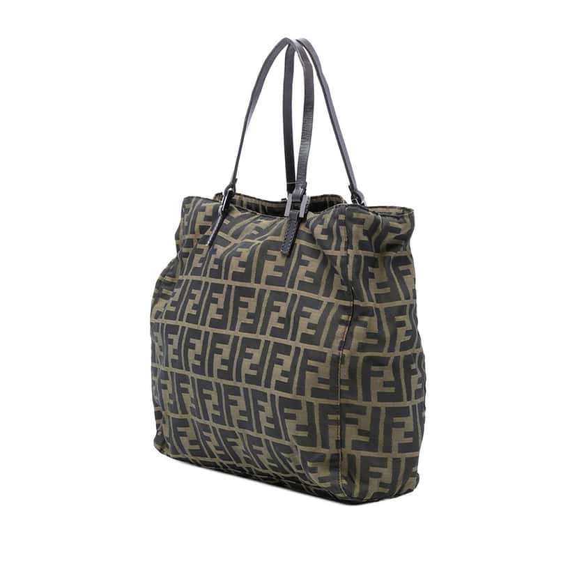 Fendi Zucca Canvas Tote Brown Very good condition - Back View
