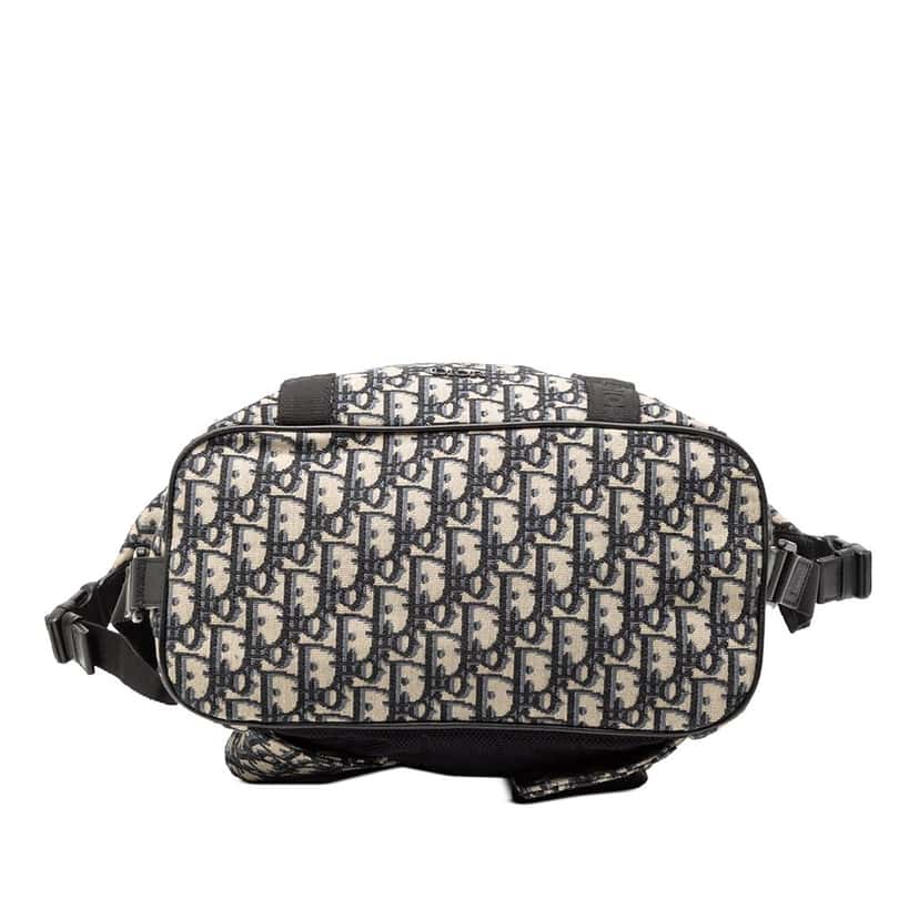 Dior Oblique Canvas Safari Backpack Blue Very good condition - Inside View