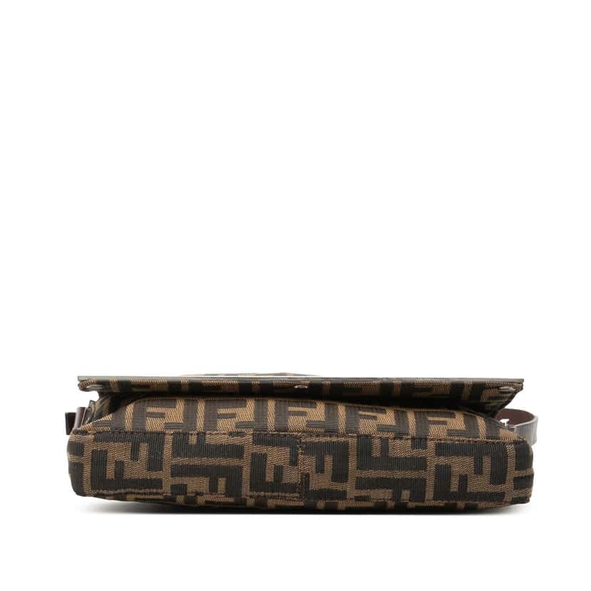Fendi Zucca Canvas Flap Pochette Brown Very good condition - Inside View
