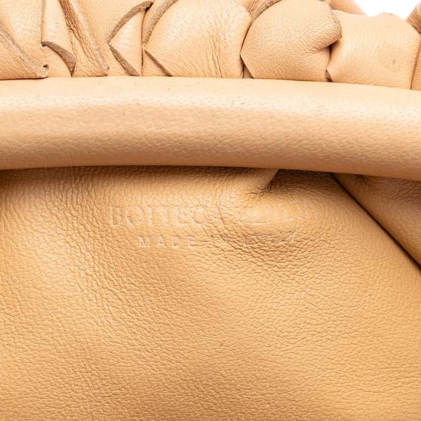 Bottega Veneta Nappa Intrecciato The Mini Pouch Crossbody Brown Leather Very good condition - Box View