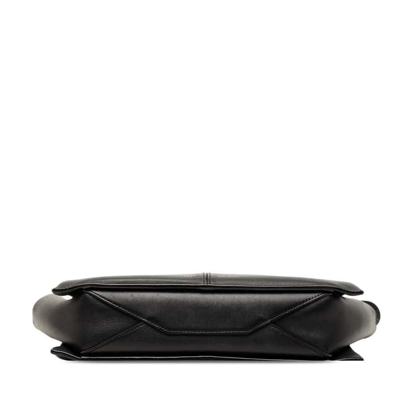 Celine Trifold Leather Clutch On Chain Black Leather Very good condition - Inside View