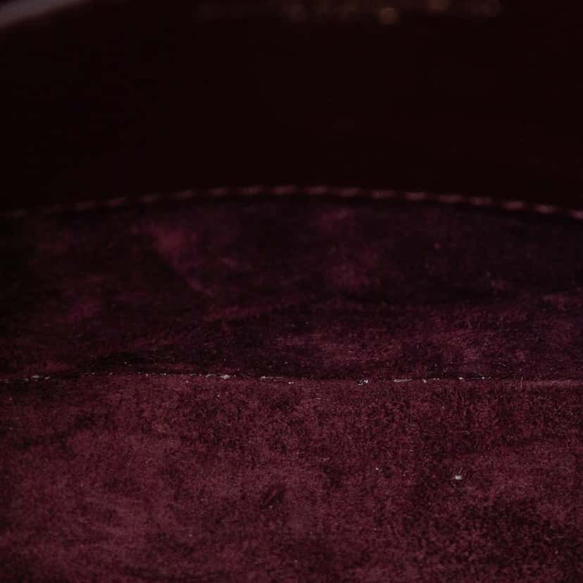 Saint Laurent Mini Patent Monogram Voltaire Top Handle Bag in Box Red Leather Very good condition - Model View