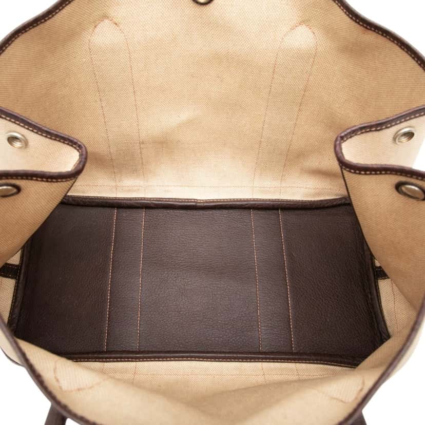 Hermès Toile and Negonda Garden Party 36 Beige Very good condition - Model View