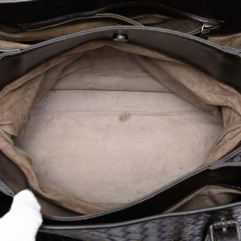 Bottega Veneta Medium Nappa Intrecciato Roma Tote Brown Leather Very good condition - Model View