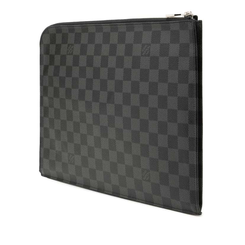 Louis Vuitton Damier Graphite Pochette Jour GM Black Very good condition - Back View