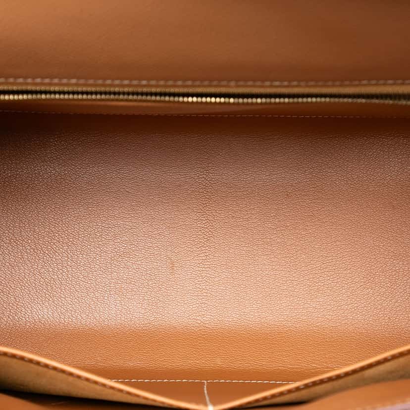 Hermès Courchevel Kelly Sellier 32 Brown Leather Very good condition - Model View