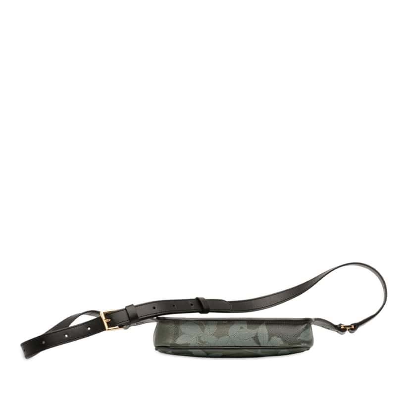 Tom Ford Leather Floral Print Belt Bag Green Leather Very good condition - Inside View