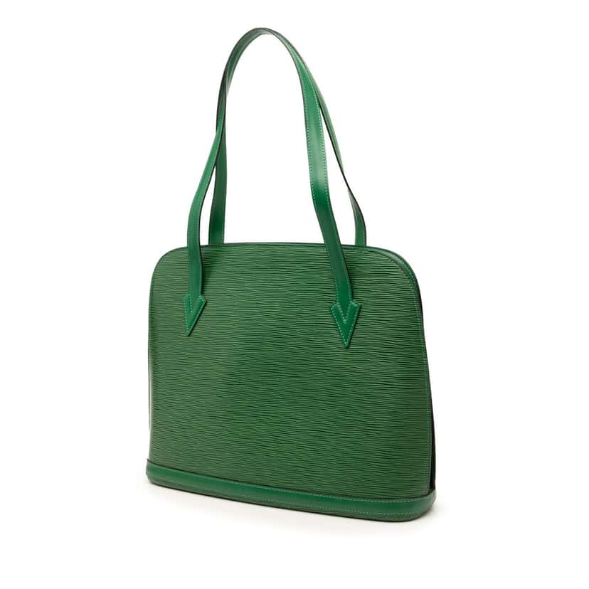 Louis Vuitton Epi Lussac Green Leather Very good condition - Back View