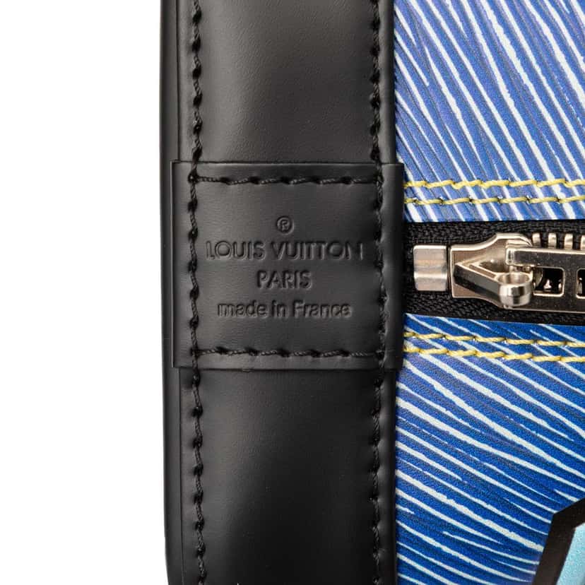 Louis Vuitton Epi Denim Aztec Alma PM Blue Leather Very good condition - Box View