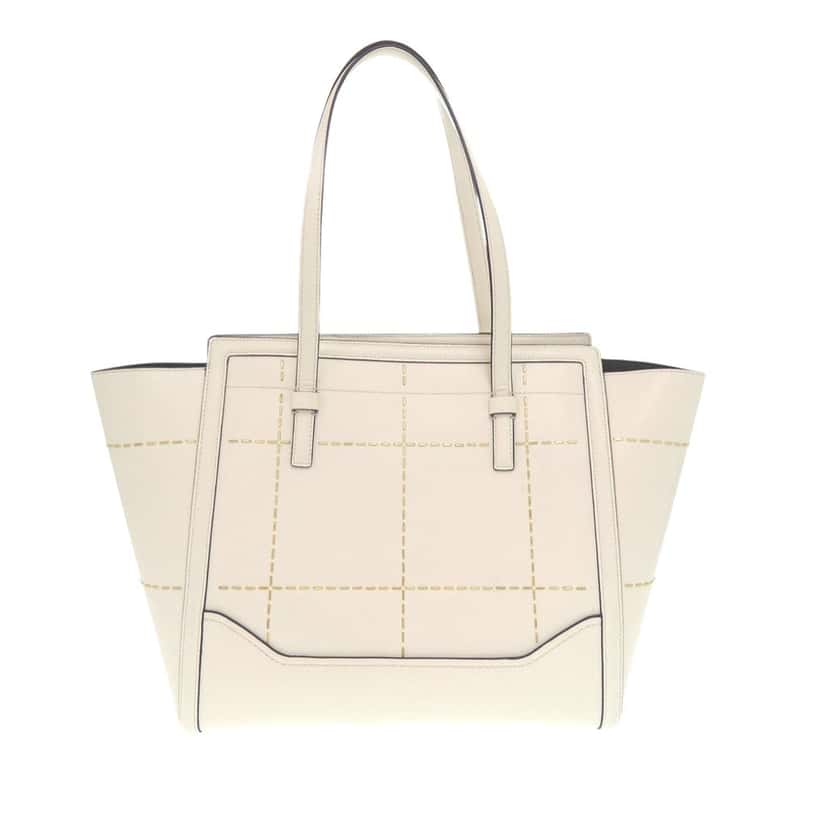 Ferragamo Medium Stitched Leather Amy Tote White Leather Very good condition - Back View