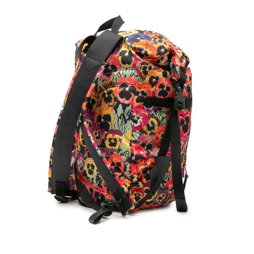 LOEWE Joe Brainard Nylon Pansies Roll Top Backpack Other Very good condition - Back View