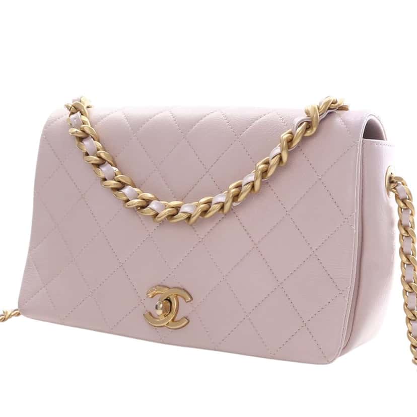 Chanel Medium Quilted Calfskin Fashion Therapy Flap Pink Leather Very good condition - Inside View