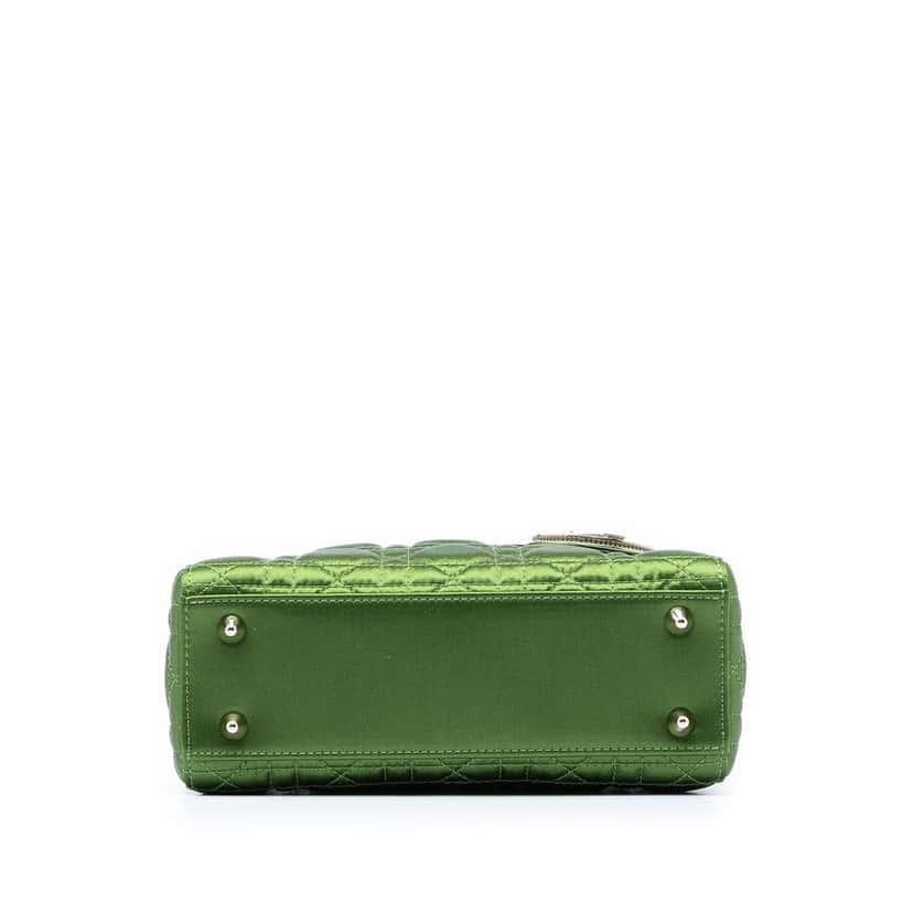 Dior Small Satin Cannage My ABCDior Lady Dior Green Very good condition - Inside View