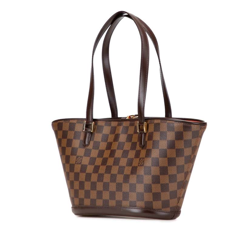Louis Vuitton Damier Ebene Manosque PM Brown Canvas Very good condition - Back View