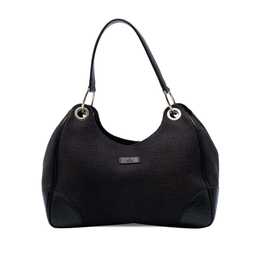 Gucci Guccissima Trimmed Canvas Colbert Shoulder Bag Other Very good condition - Front View