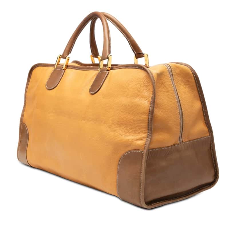 Loewe Bicolor Leather Amazona 50 Yellow Leather Good condition - Back View