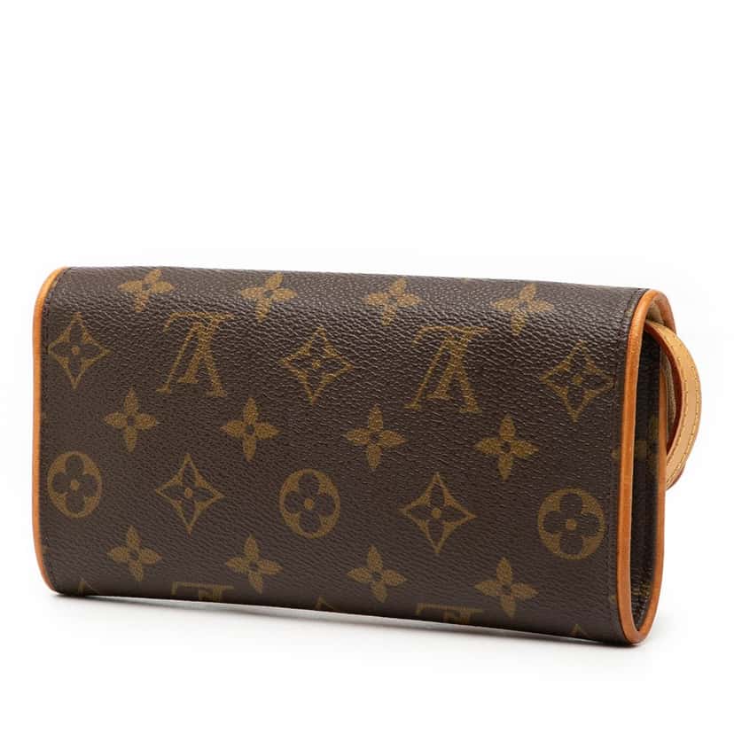 Louis Vuitton Monogram Pochette Twin PM Brown Very good condition - Back View