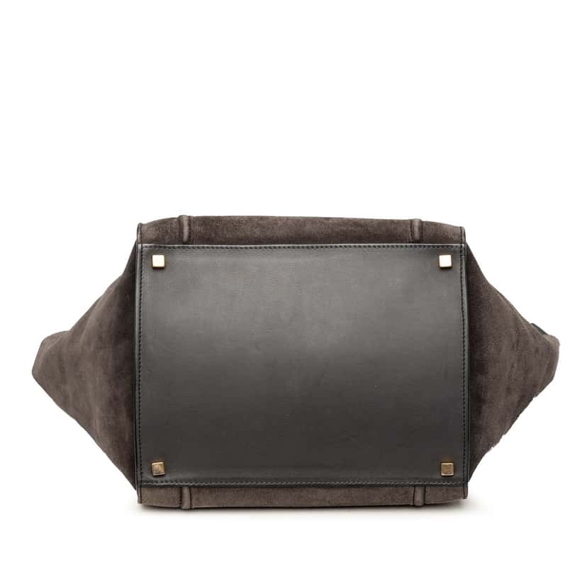 Celine Medium Suede Phantom Luggage Tote Brown Leather Good condition - Inside View