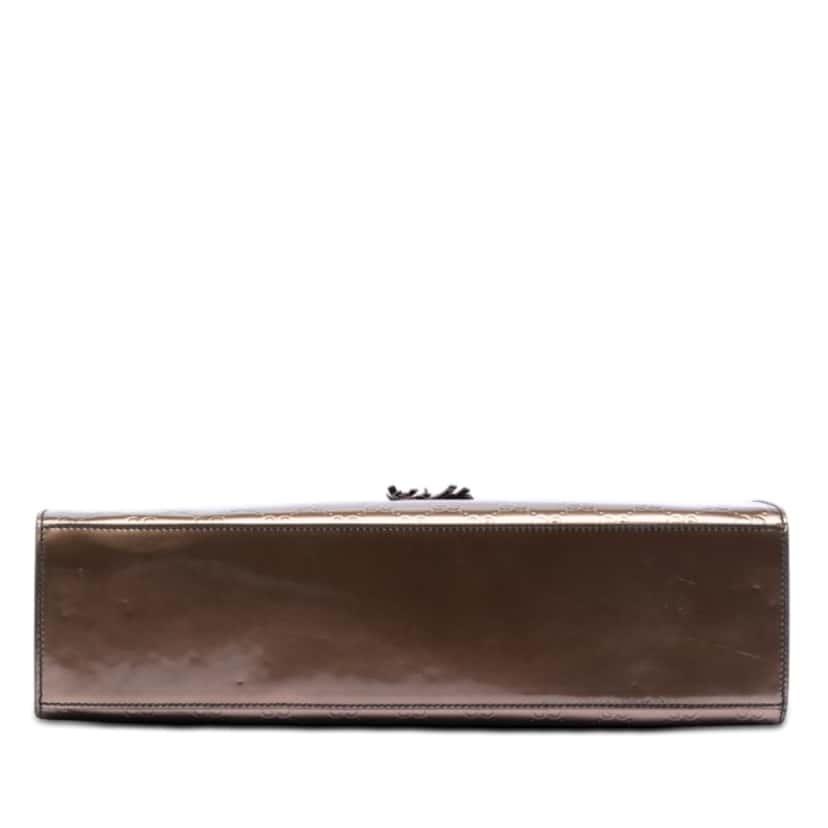 Gucci Large Guccissima Emily Shoulder Bag Brown Leather Very good condition - Inside View