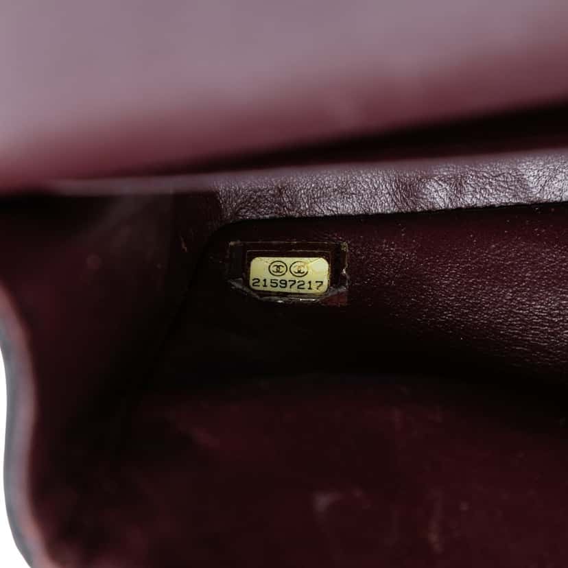 Chanel Medium Classic Lambskin Double Flap Black Leather Very good condition - Box View