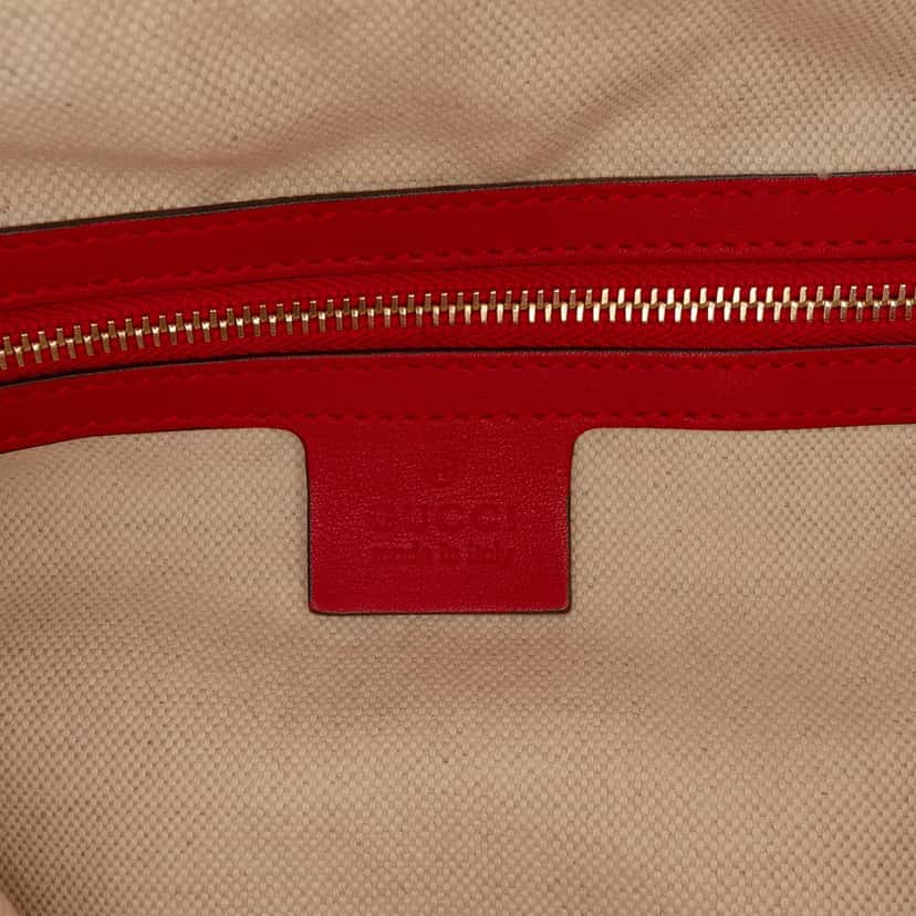 Gucci Small Guccissima Miss GG Hobo Red Leather Very good condition - Box View