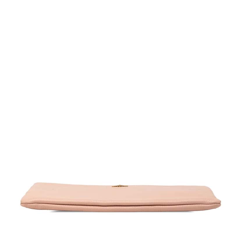 Gucci Leather Blind For Love Clutch Pink Leather Very good condition - Inside View