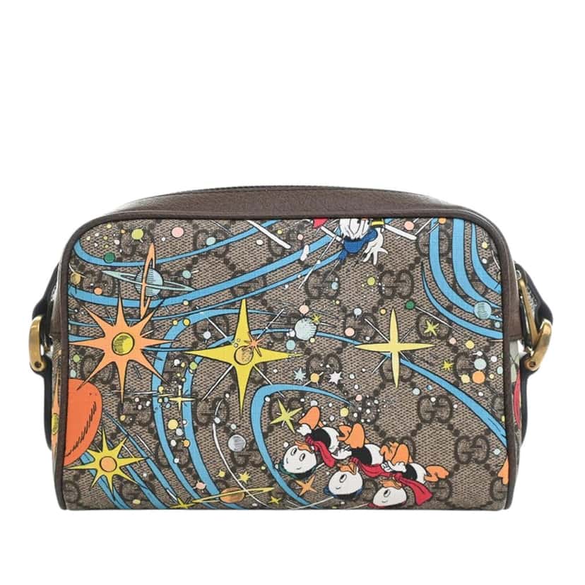 Gucci Disney GG Supreme Interlocking G Donald Duck Crossbody Beige Very good condition - Model View