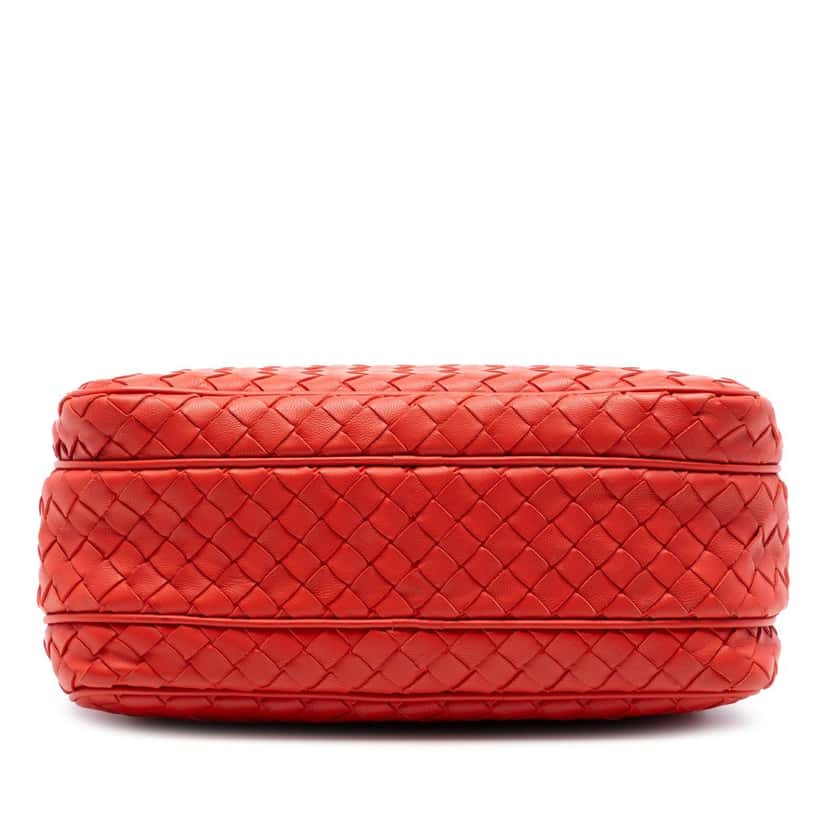 Bottega Veneta Nappa Intrecciato Crossbody Red Leather Very good condition - Inside View