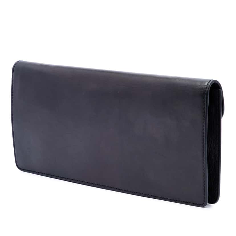 Gucci Calfskin 1973 Clutch Black Leather Very good condition - Back View