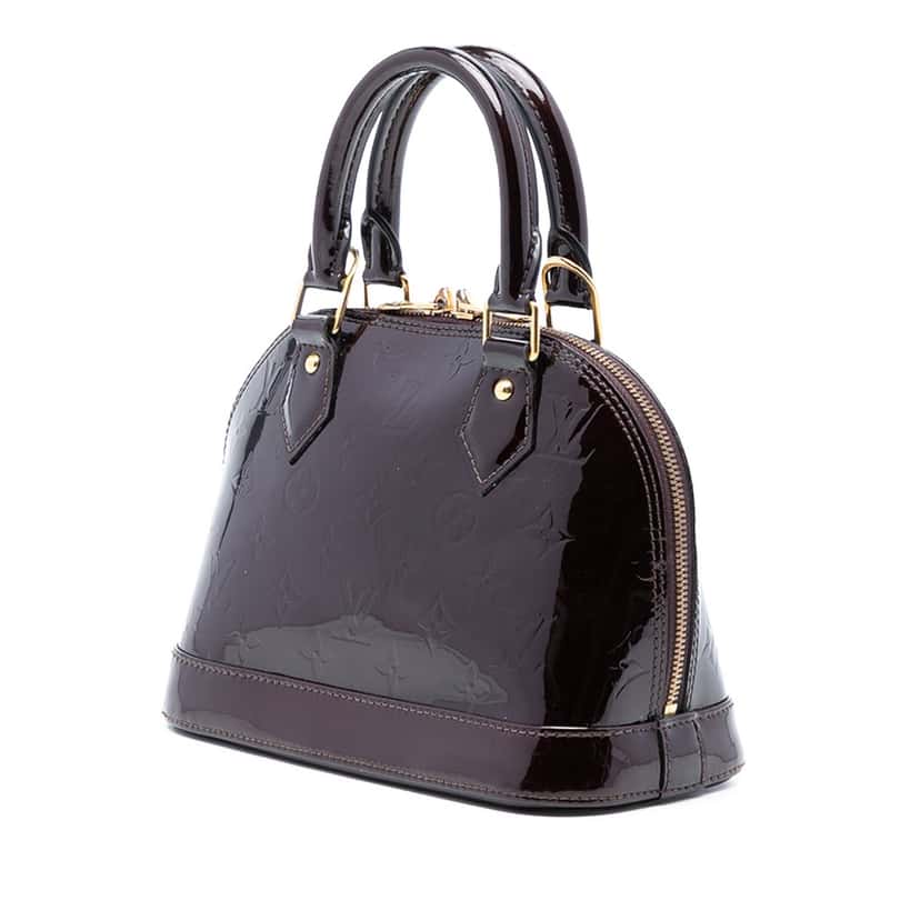 Louis Vuitton Monogram Vernis Alma BB Purple Leather Very good condition - Back View