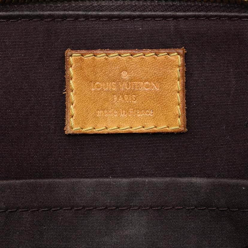 Louis Vuitton Monogram Vernis Alma BB Purple Leather Very good condition - Box View