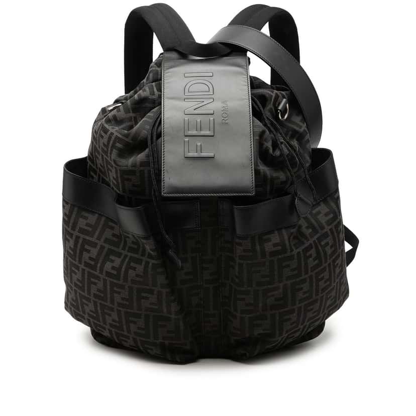 Fendi Large FF Jacquard Strike Backpack Other Very good condition - Front View