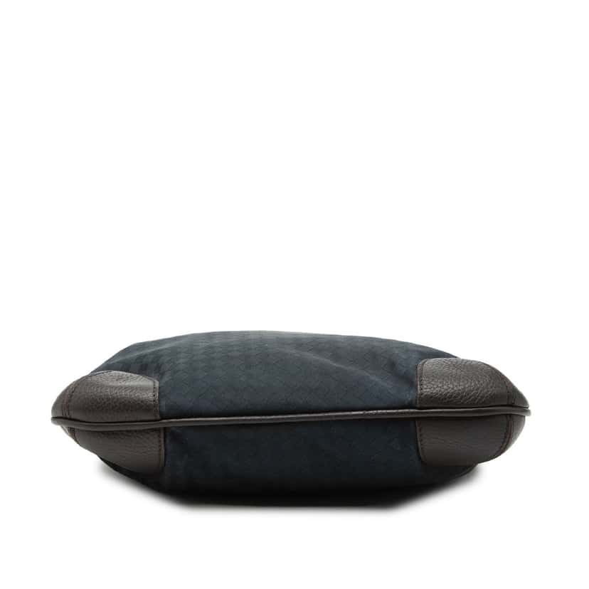 Bottega Veneta Intrecciato Canvas and Leather Hobo Blue Very good condition - Inside View