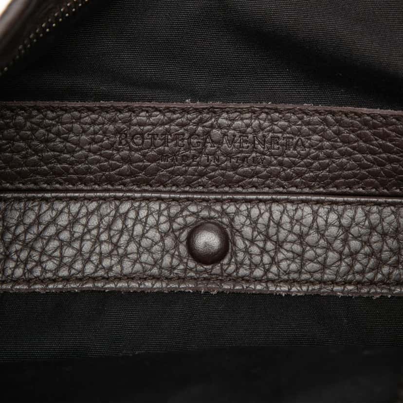 Bottega Veneta Intrecciato Canvas and Leather Hobo Blue Very good condition - Box View