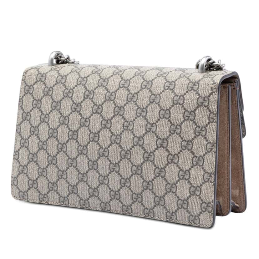 Gucci Medium GG Supreme Dionysus Shoulder Bag Beige Very good condition - Back View