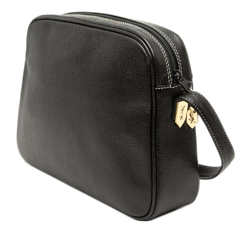 Saint Laurent Leather Monogram Crossbody Black Leather Very good condition - Back View