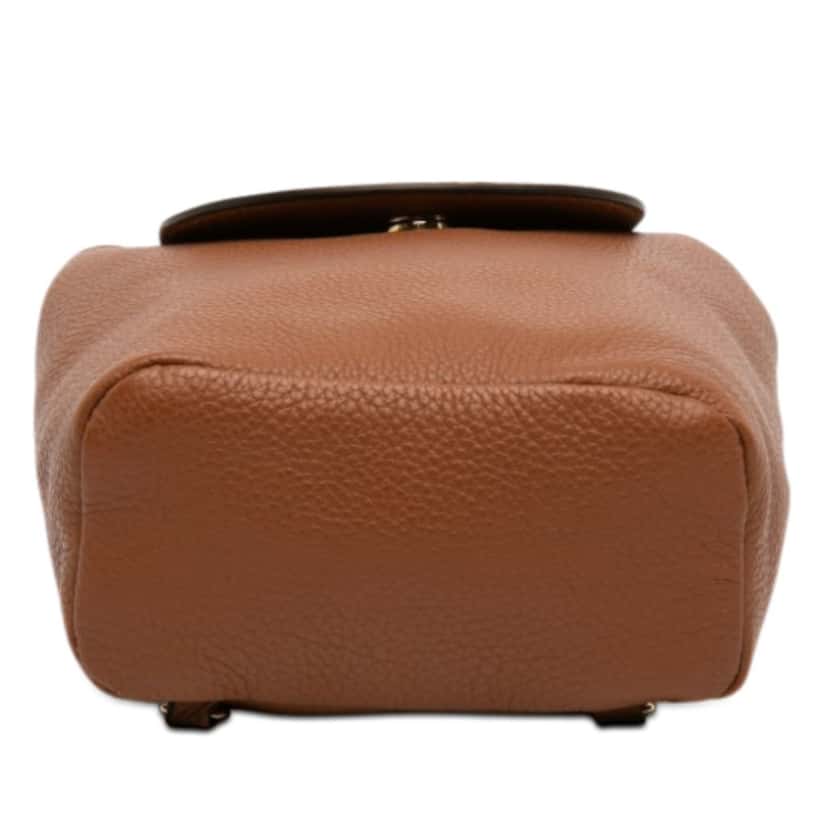 Salvatore Ferragamo Mini Leather Double Gancini Backpack Brown Leather Very good condition - Inside View