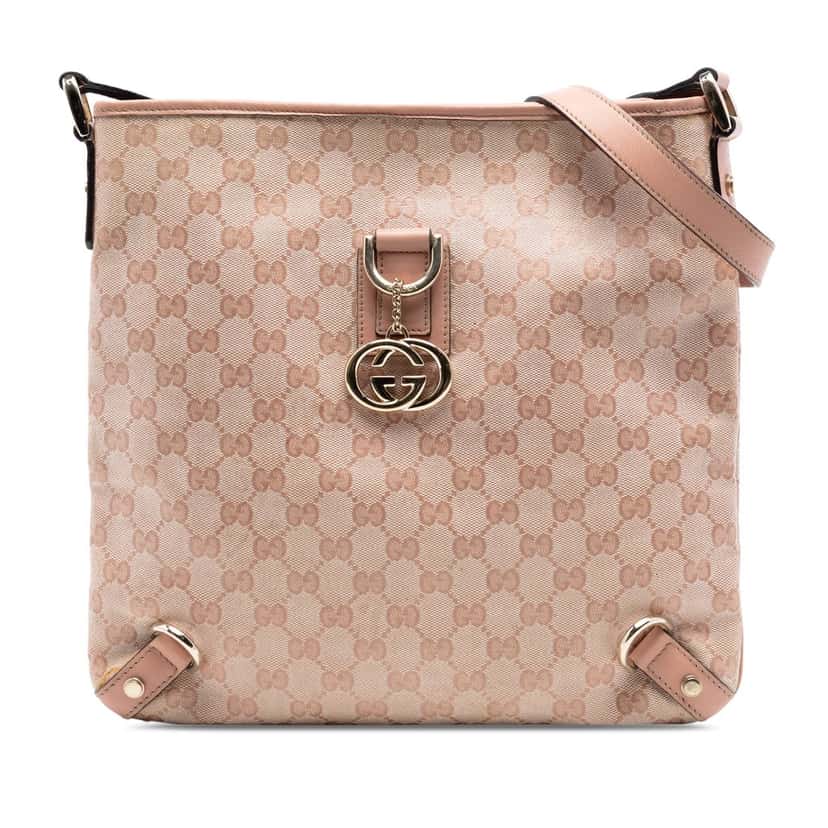 Gucci GG Crystal Abbey D Ring Crossbody Pink Very good condition - Front View