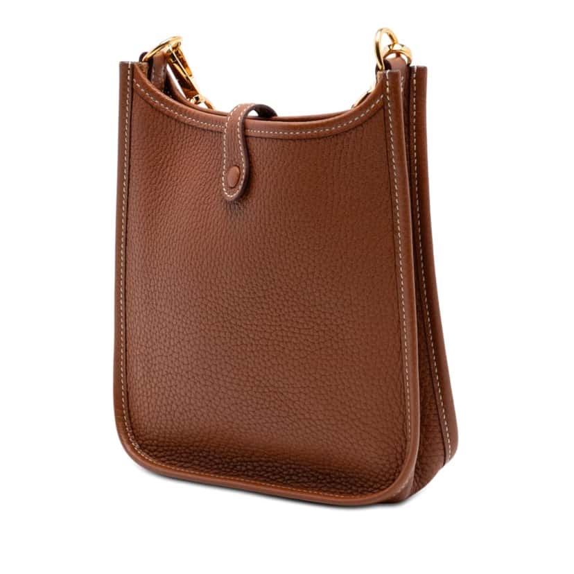 Hermès Barenia Evelyne TPM 16 Brown Leather Very good condition - Back View