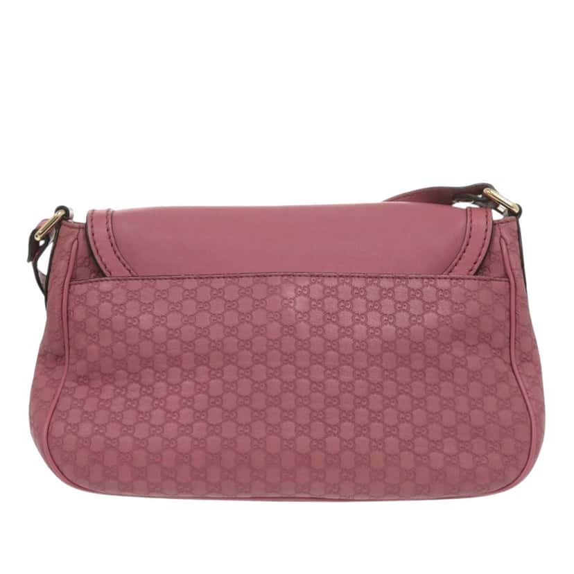 Gucci Microguccissima Sukey Crossbody Pink Leather Very good condition - Back View