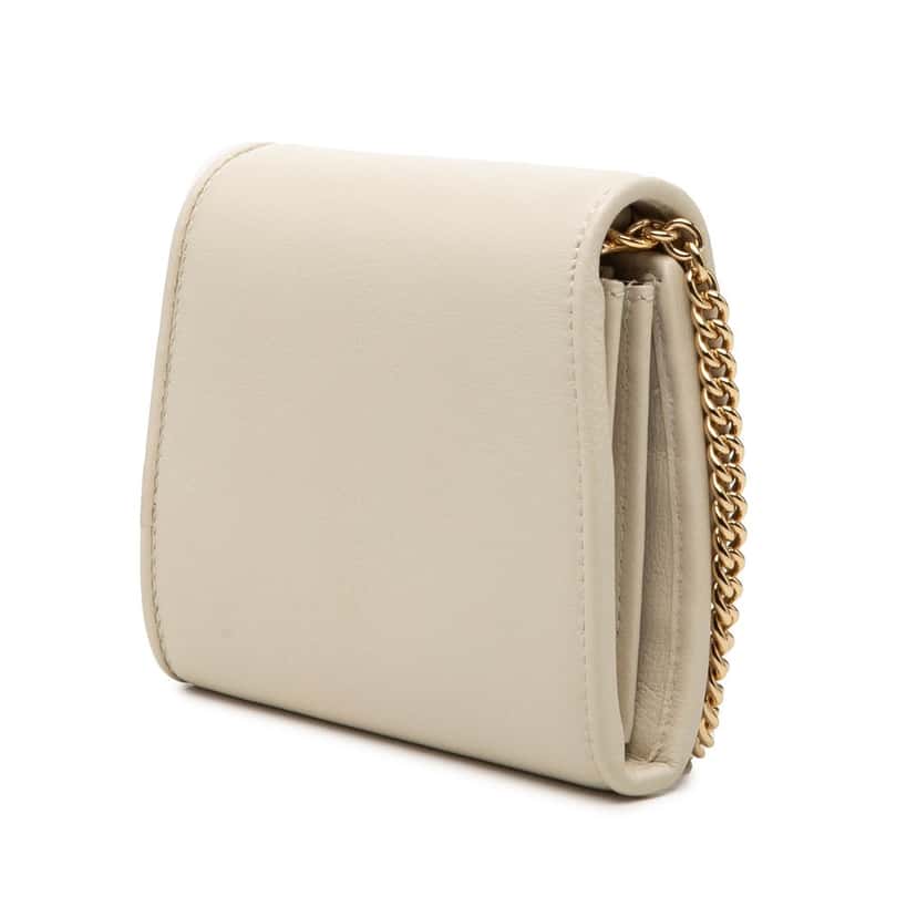 Gucci Medium Calfskin Blondie Wallet on Chain White Leather Very good condition - Back View