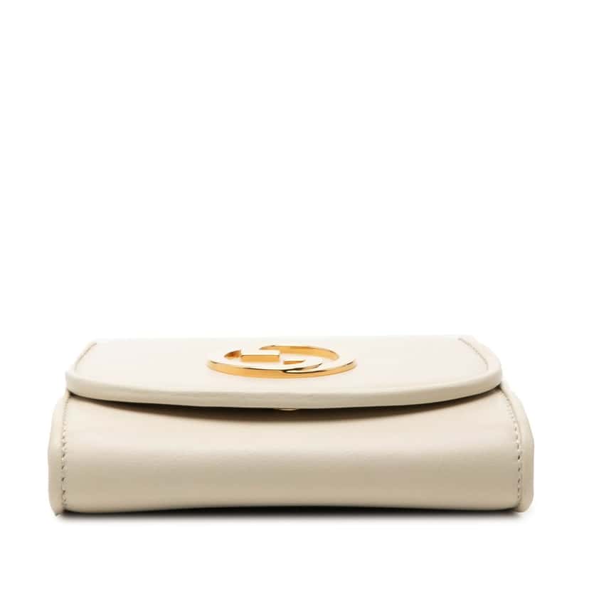 Gucci Medium Calfskin Blondie Wallet on Chain White Leather Very good condition - Inside View